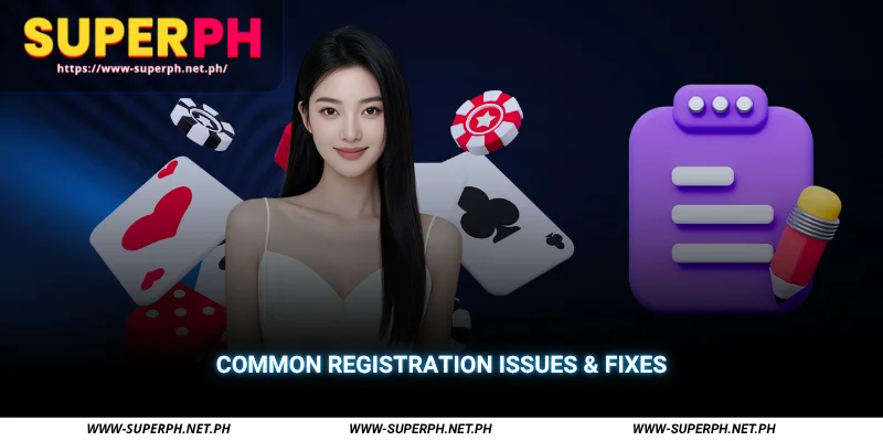 common registration issues & fixes