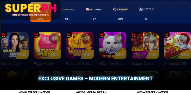 exclusive games modern entertainment