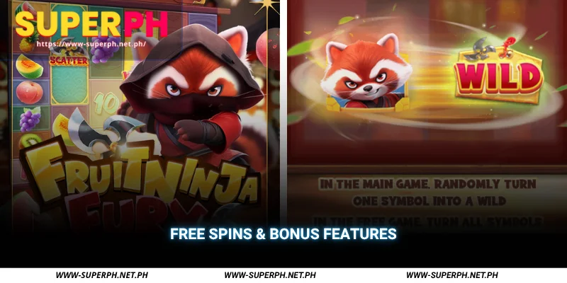 free spins & bonus features