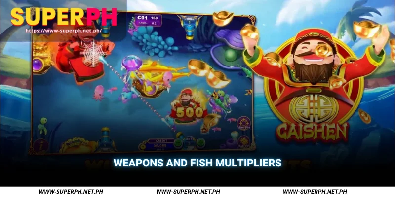weapons and fish multipliers